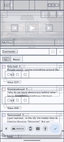 Capture software working on YouTube comments. Note that the YouTube app itself does not let you copy comments.