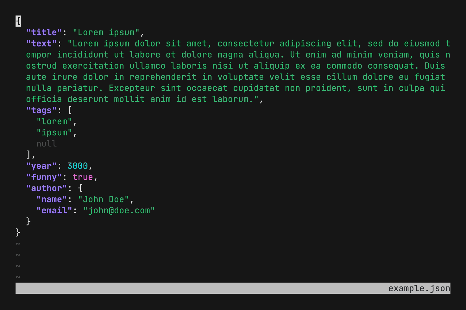 Fx is a terminal JSON viewer & processor